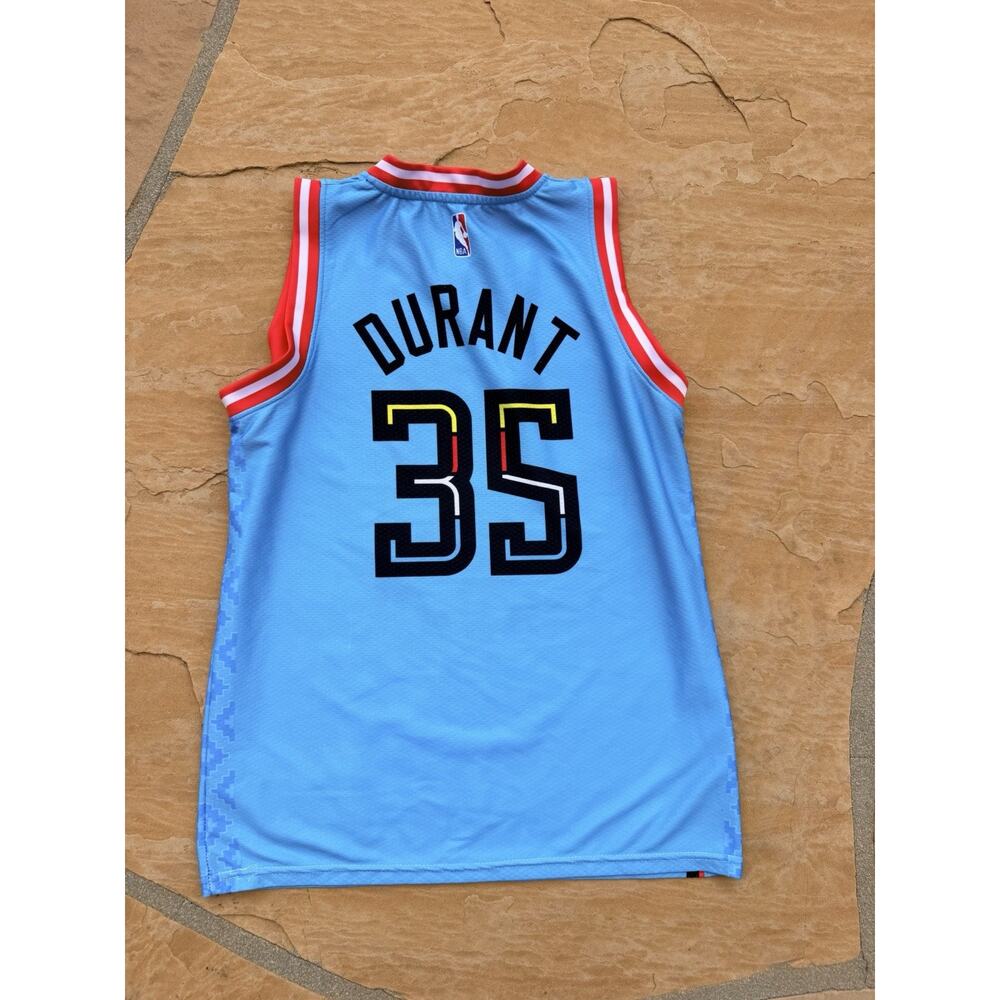 Kevin Durant #35 Light Blue Phoenix Suns 2023 Jersey Size Youth medium - Picture 2 of 2